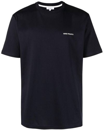 Norse Projects T-shirt Johannes con stampa - Nero