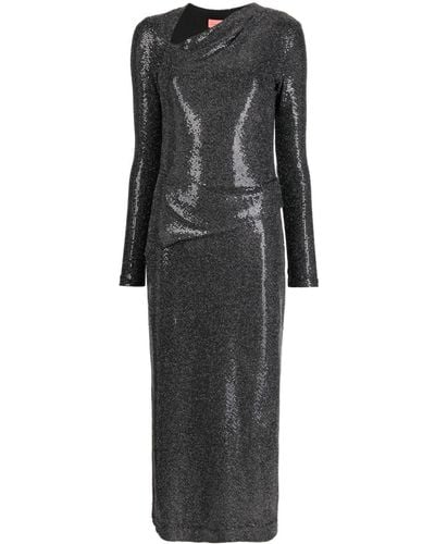 Manning Cartell Midi-jurk Met Mesh - Zwart
