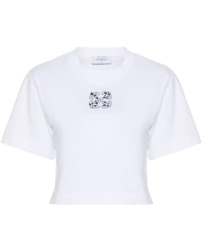Off-White c/o Virgil Abloh T-shirt Met Pijlprint - Wit