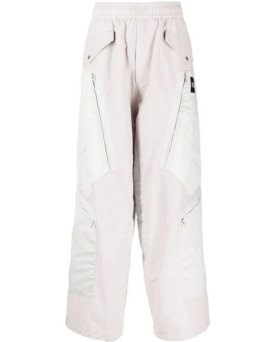 Julius Zip-panel baggy Pants - White