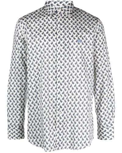 Etro Paisley-print cotton shirt - Blanco