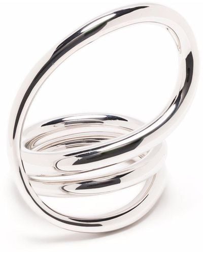 Charlotte Chesnais Round Trip Sterling Silver Ring - Metallic