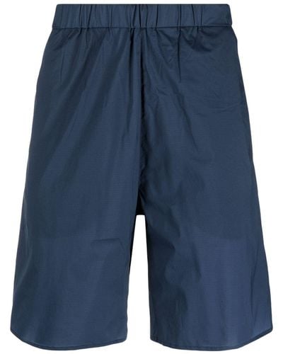 Norse Projects Pantalones cortos de chándal Poul con logo - Azul