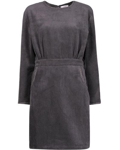 B+ AB Corduroy Long-sleeve Dress - Grey