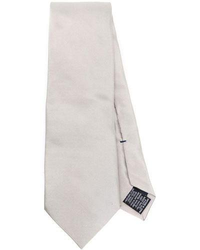 Paul Smith Krawatte aus Seidensatin - Weiß
