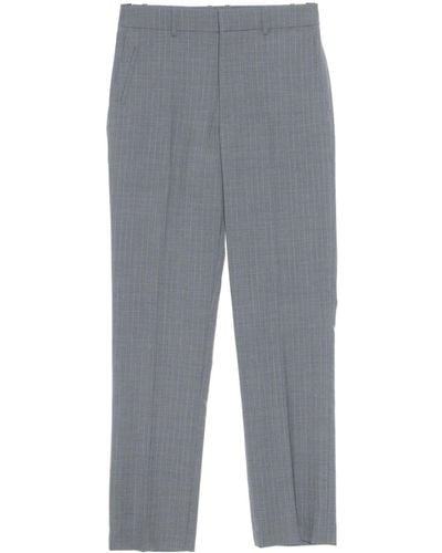 Helmut Lang Straight-leg Tailored Wool Trousers - Grey