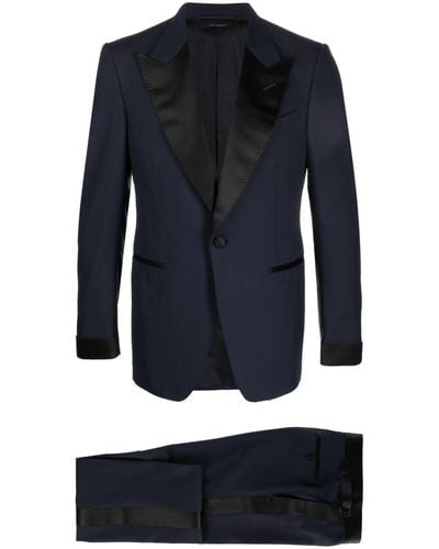 Tom Ford Single-breasted Dinner Suit - Blue