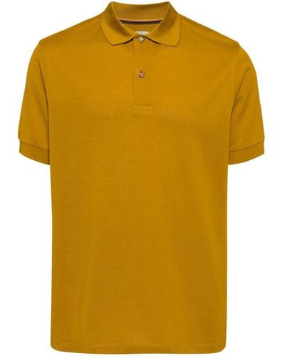 Paul Smith Poloshirt mit emaillierten Knöpfen - Gelb