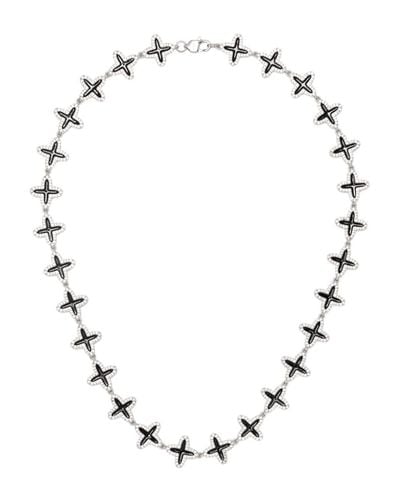 DARKAI Collar Clover con diamantes - Metálico