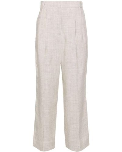 Rohe Pantalon plissé à coupe ample - Blanc