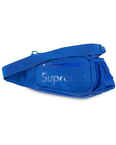 Supreme Logo-print Sing Bag - Blue