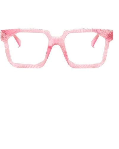 Kuboraum K30 Brille mit eckigem Gestell - Pink