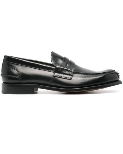 Church's Pembrey Leather Penny Loafers - Black