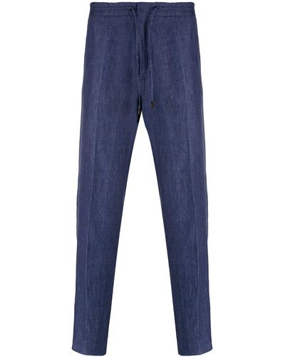 Zegna Drawstring Waist Trousers - Blue