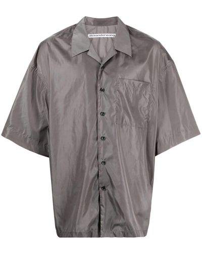 Alexander Wang Camp-collar Button-up Shirt - Gray