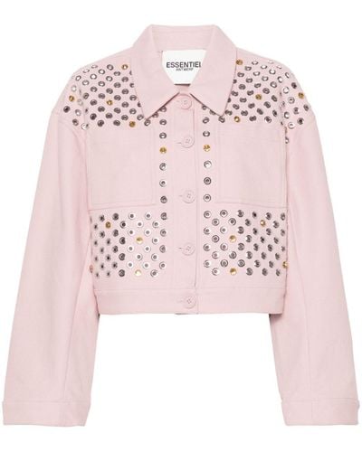 Essentiel Antwerp Firehouse Shirt Jacket - Pink