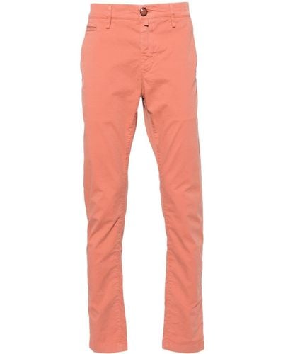 Jacob Cohen Bobby Low-rise Chino Pants - Red