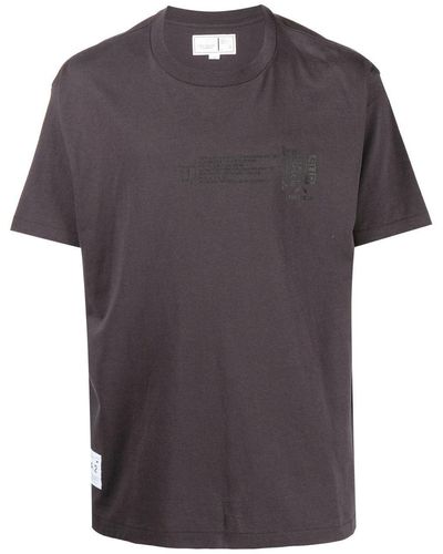 Chocoolate Label Tag-print Short-sleeve T-shirt - Brown