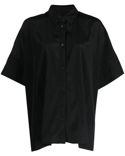 Juun.J Short-sleeve Buttoned Shirt - Black