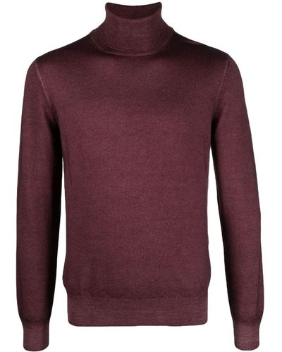 Fileria Fine-knit Virgin Wool Sweater - Red