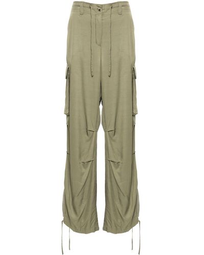 Golden Goose Pantalon ample à poches cargo - Vert