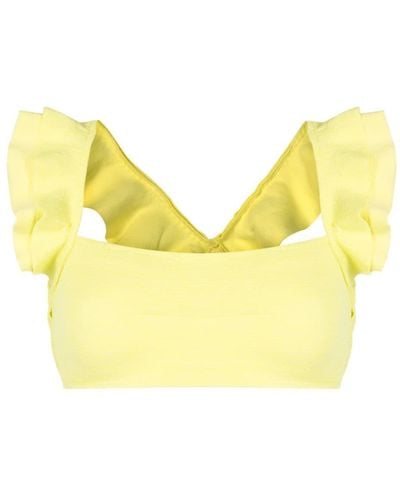 Clube Bossa Jasper Ruffled Bikini Top - Yellow