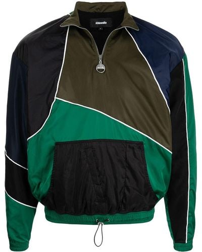 Ahluwalia Colour-block Sport Jacket - Green