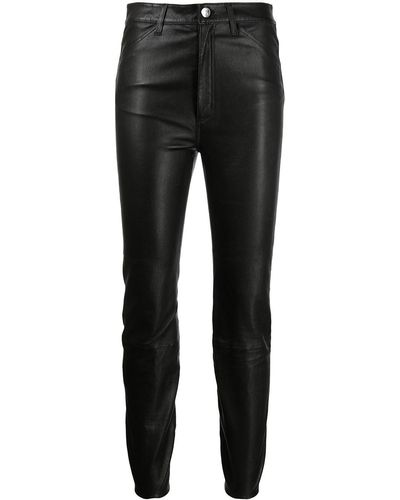 SPRWMN Skinny-cut Leather Pants - Black