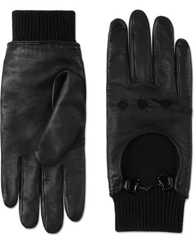 Gucci Handschoenen Met Rits - Zwart