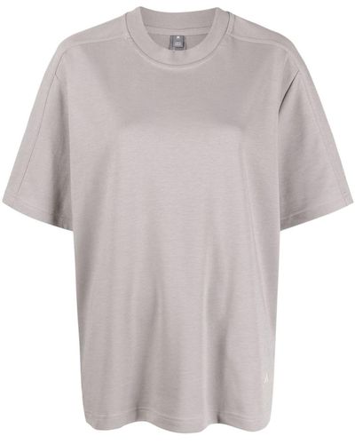 adidas By Stella McCartney Camiseta tipo jersey con logo - Gris