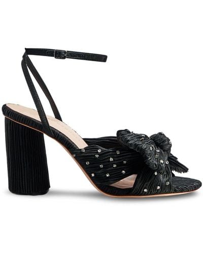 Loeffler Randall Camellia Crystal-embellished Sandals - Black