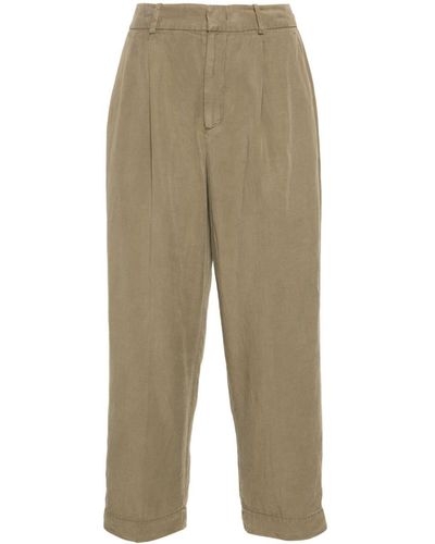 PT Torino Daisy Tapered Trousers - Natural