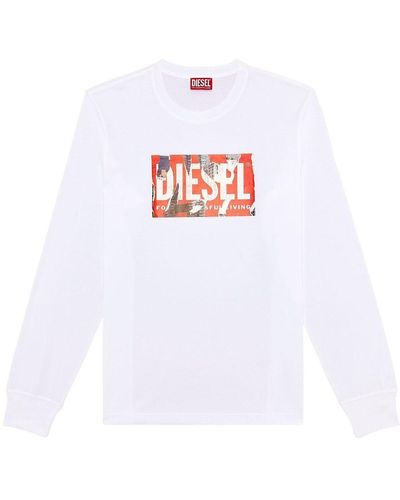 DIESEL T-shirt T-Just-Ls-L6 - Bianco