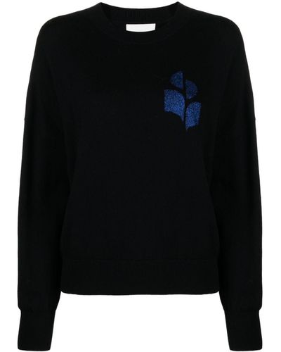 Isabel Marant Marisans Logo-intarsia Sweater - Black
