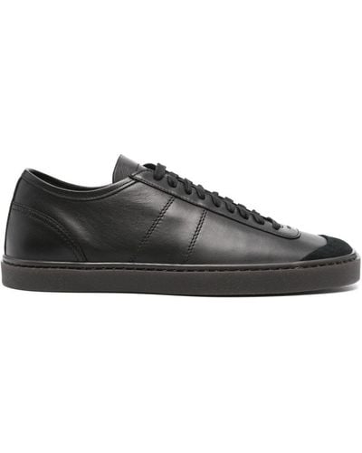 Lemaire Linoleum Leren Sneakers - Zwart