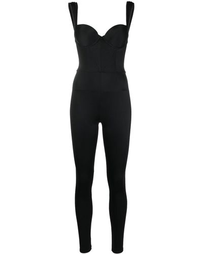 Noire Swimwear Combinaison à design sans manches - Noir