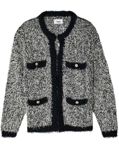 Doublet Tweed-Cardigan mit Kontrastdetails - Grau