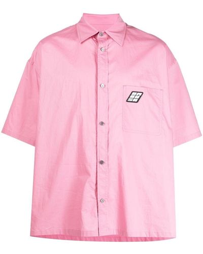 Ambush Buttoned Bowling Shirt - Pink