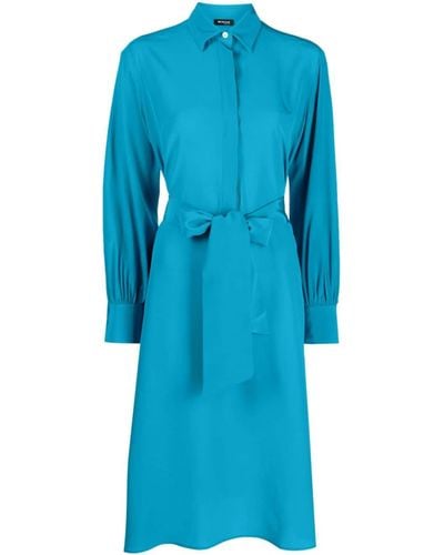 Kiton Midi-jurk Met Strik - Blauw