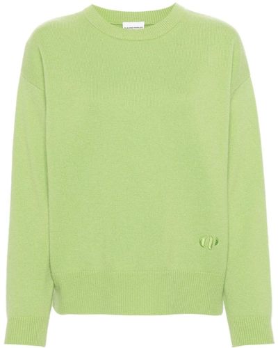 Claudie Pierlot Round-neck Cashmere Sweater - Green