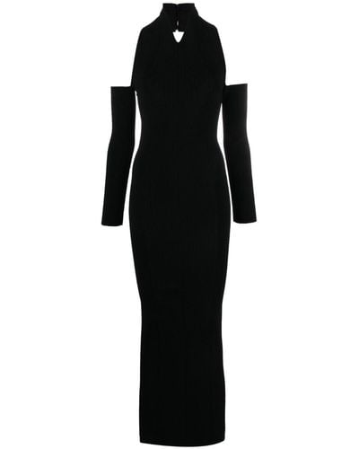 Khaite The Sutton Maxi Dress - Women's - Polyamide/viscose/polyester/spandex/elastane - Black
