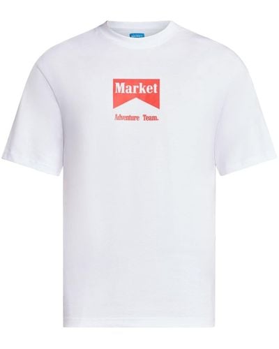 Market Graphic-print Cotton T-shirt - White