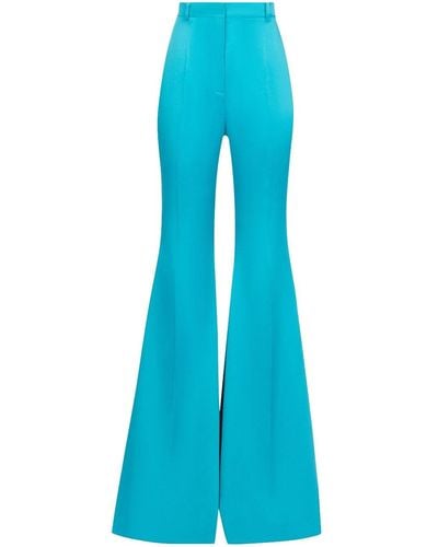 Nina Ricci High-waisted Flared Trousers - Blue