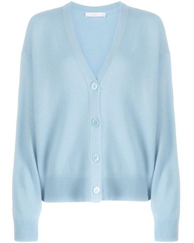 IRO Fine-knit Cashmere Cardigan - Blue