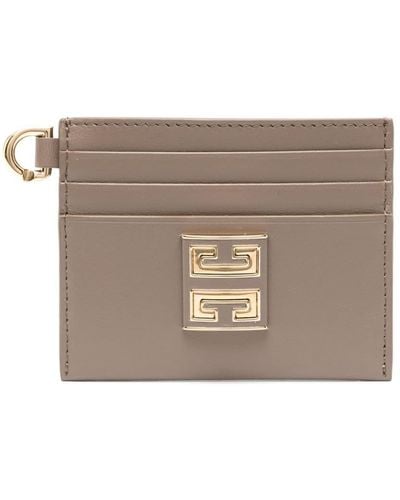 Givenchy 4g Leather Card Holder - Grey
