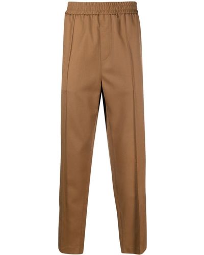 A.P.C. Elasticated-waist Wool Trousers - Natural