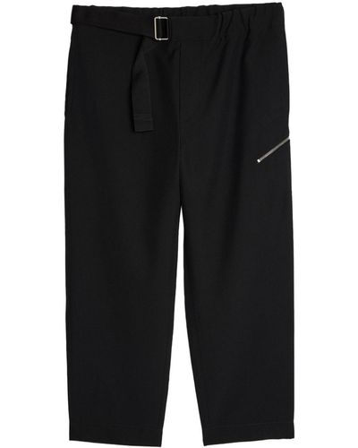 OAMC Pantalon droit Panama Regs à taille élastique - Noir
