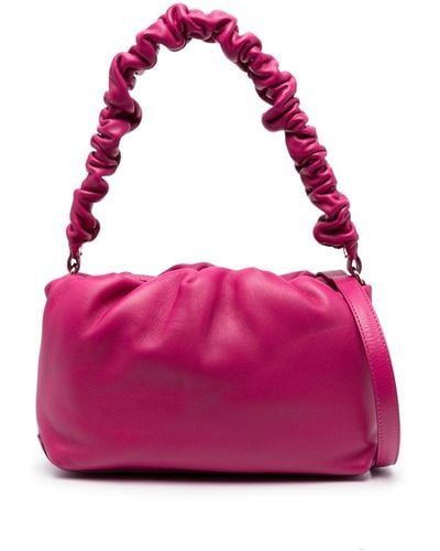 Zanellato Ruched-handle Leather Shoulder Bag - Pink