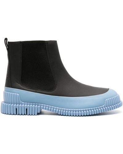 Camper Pix Contrasting-sole Leather Chelsea Boots - Blue