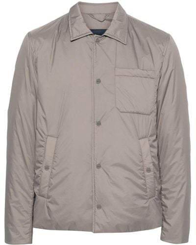 Herno Ecoage Padded Shirt Jacket - Gray